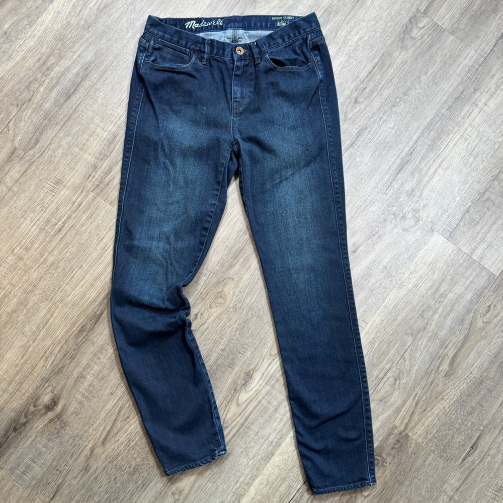 Madewell Skinny Skinny Ankle Jeans Dark Blue - Size 26 - Picture 2 of 13